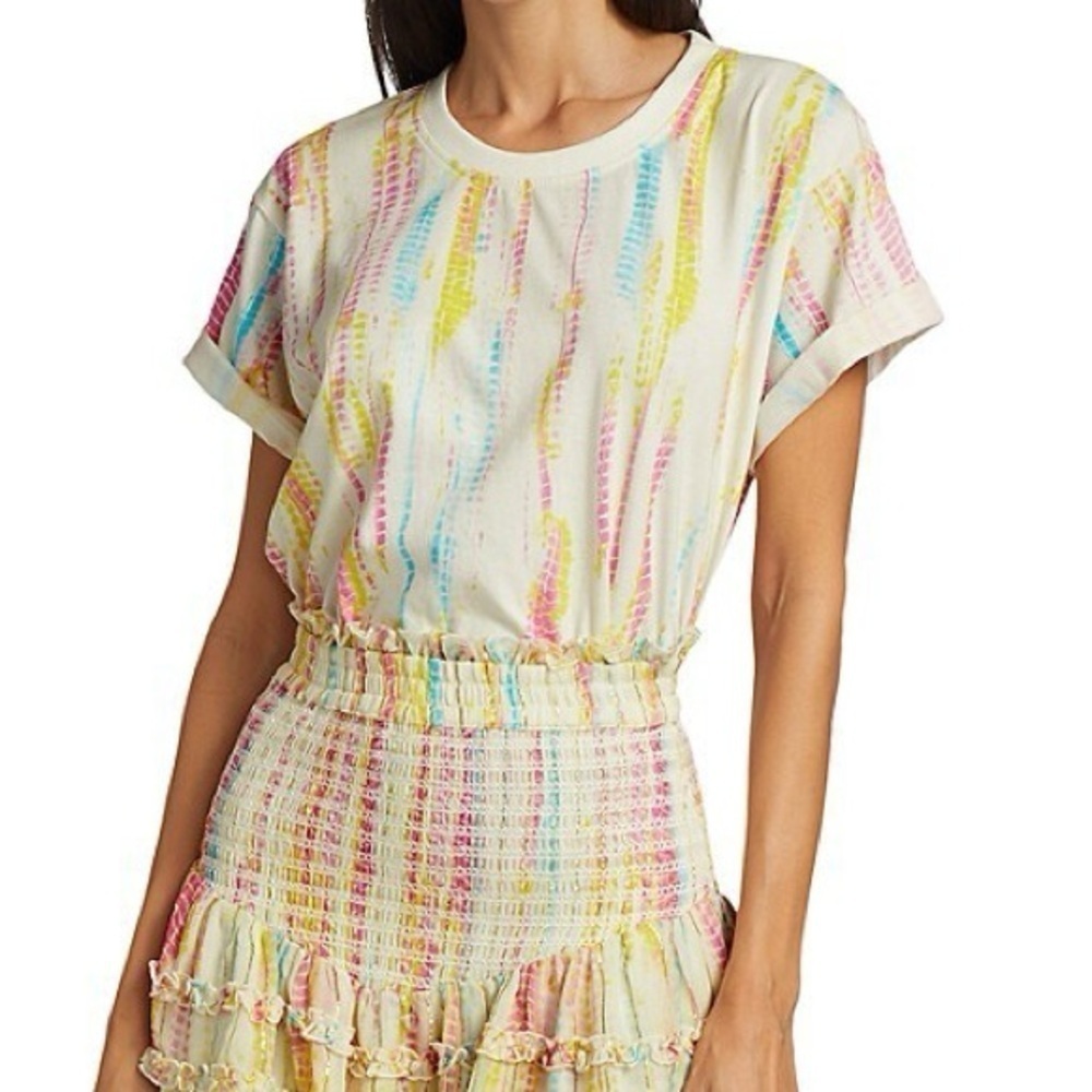 Hemant & Nandita Tie Dye Short Sleeve Tee sz XS